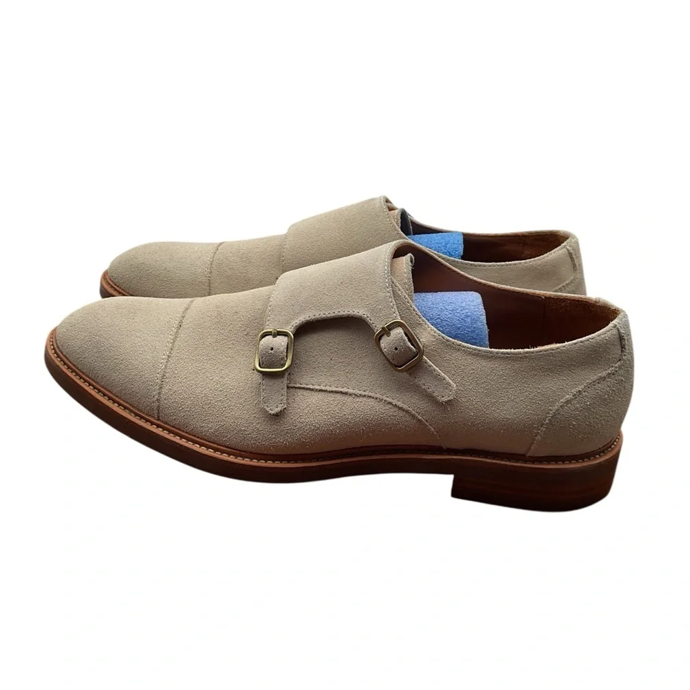 Gordon Rush Light Tan‎ Monk Strap Oxfords